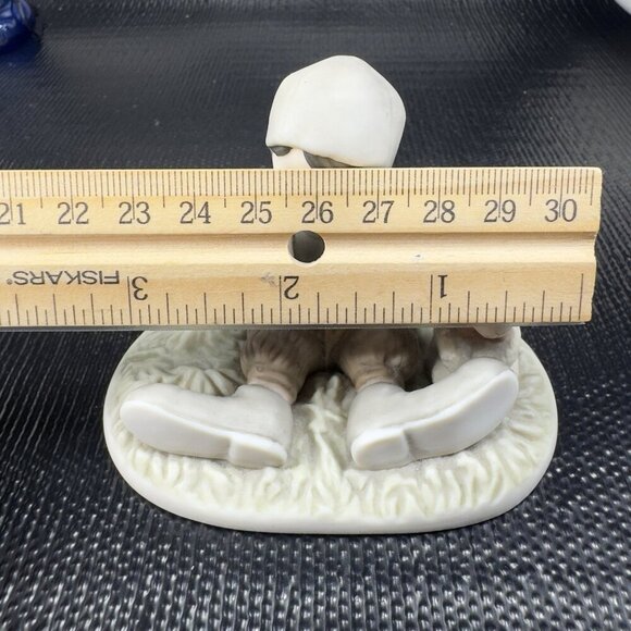 Kim Anderson 1999 I Promise You Laughter And Smiles Boy And Lamb Figurine VTG - Picture 3 of 10